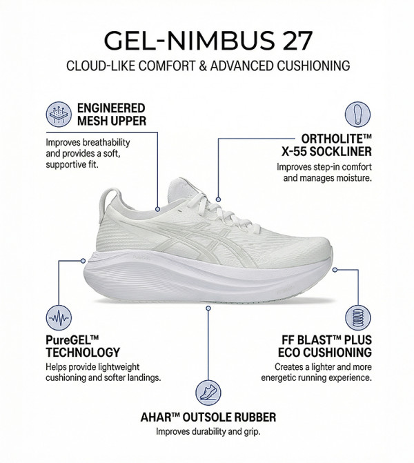 Asics Asics - White Running Shoes