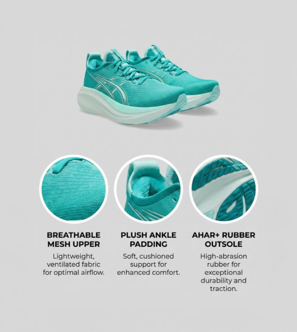 Asics  - Green Running Shoes