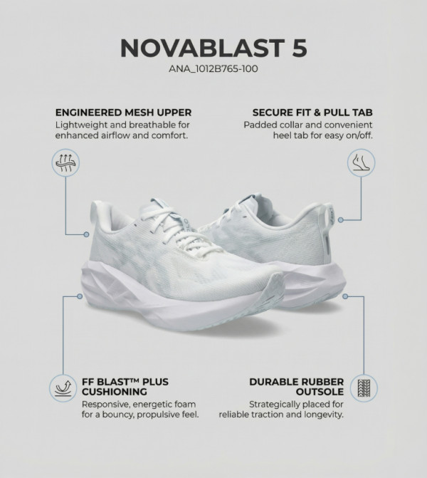 Asics - White Running Shoes