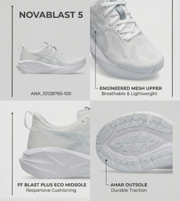 Asics - White Running Shoes