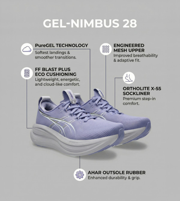 Asics  fifa - Purple Running Shoes