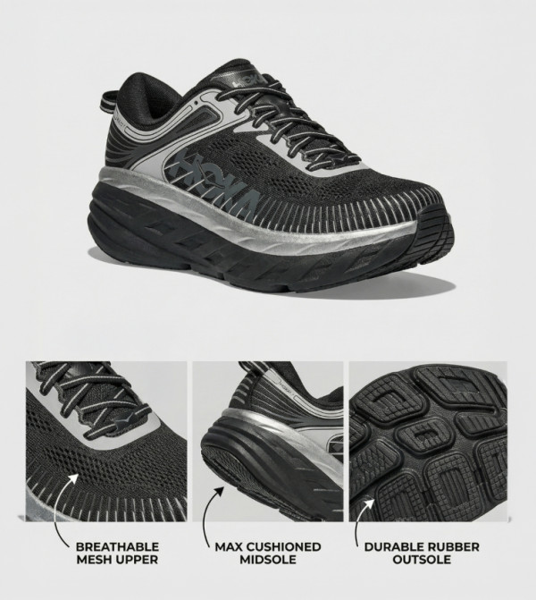 Hoka Hoka - BLACK Running Shoes