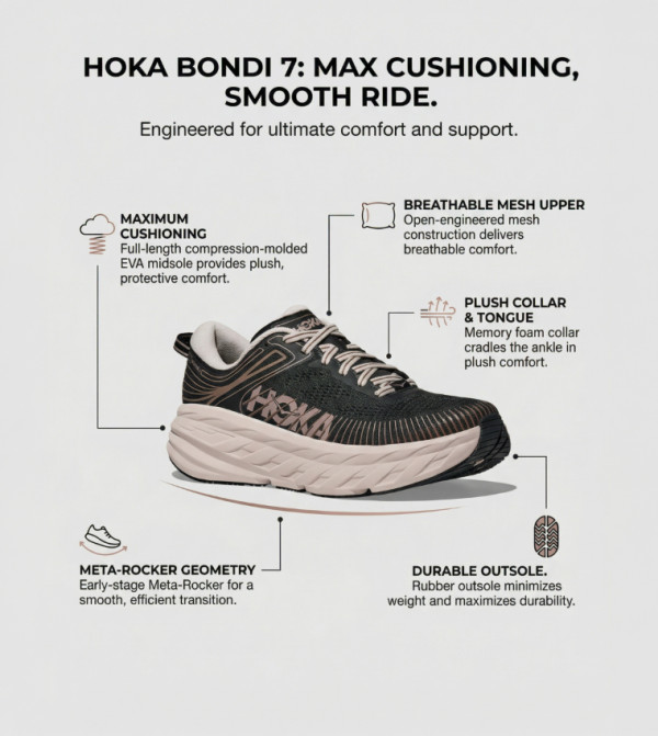 Hoka  Shoes - BLACK Running Shoes