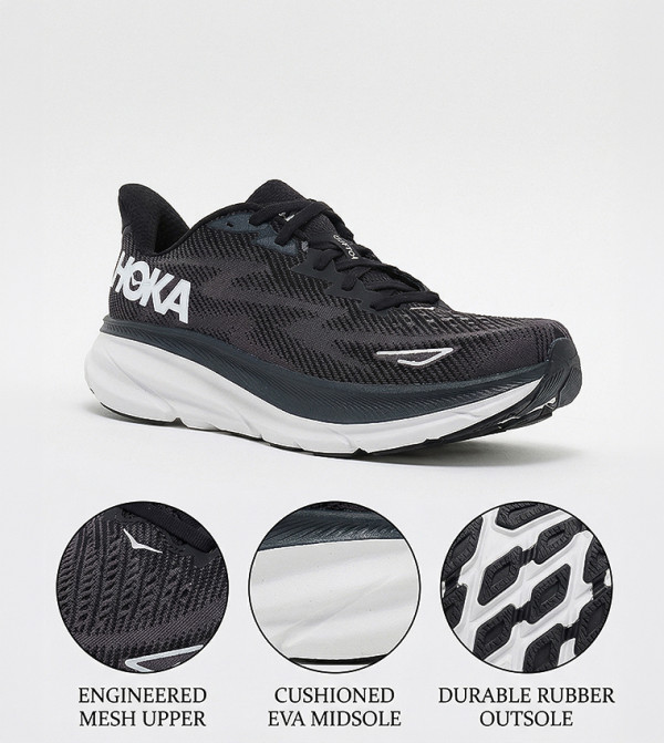 Hoka Sports Shoes - Black Running Shoes