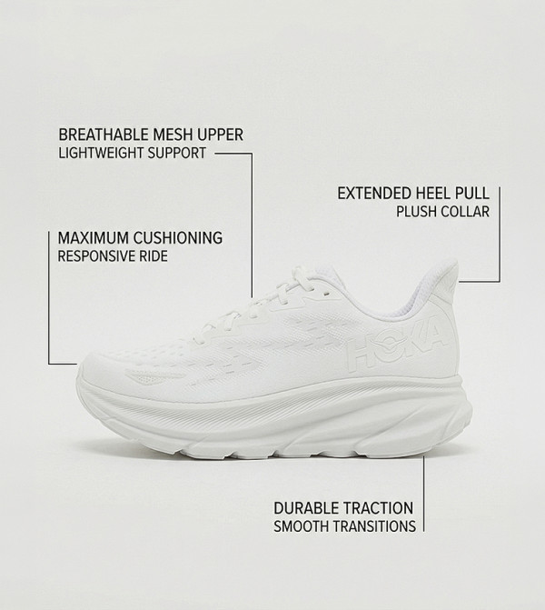 Hoka Sports - White Running Shoes