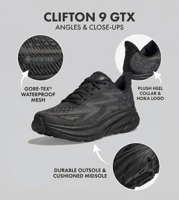 Hoka  Shoes - Black Running Shoes