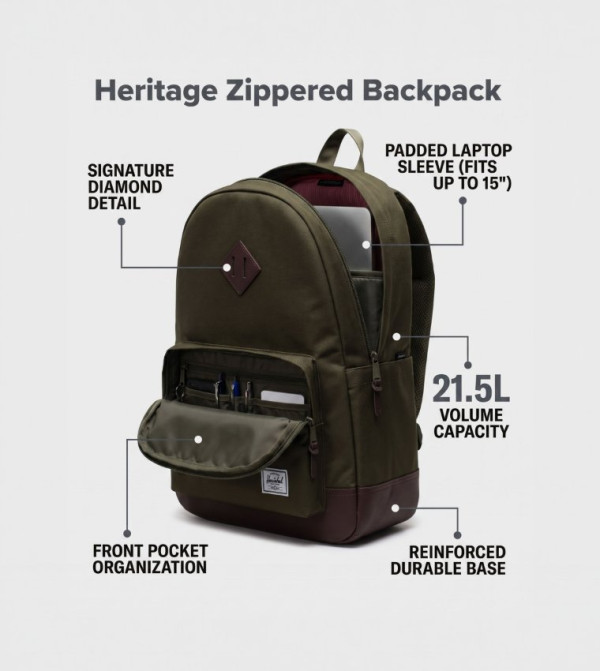 Herschel  Backpacks - Green Backpacks