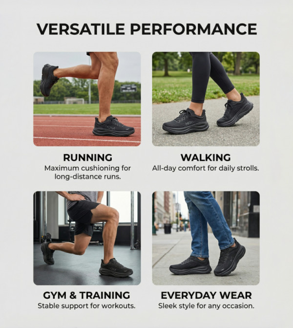 Hoka - Black Running Shoes