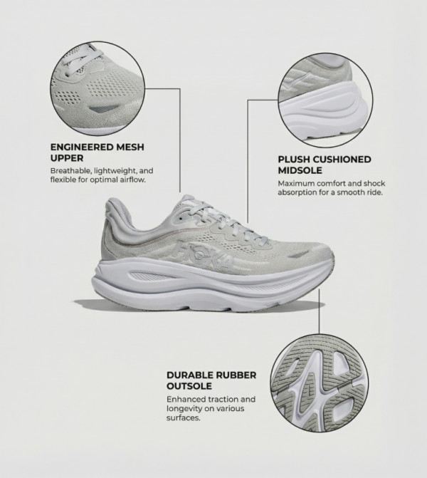 Hoka Hoka - Grey Running Shoes
