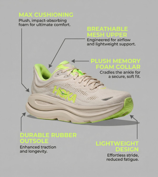 Hoka Hoka - Taupe Running Shoes