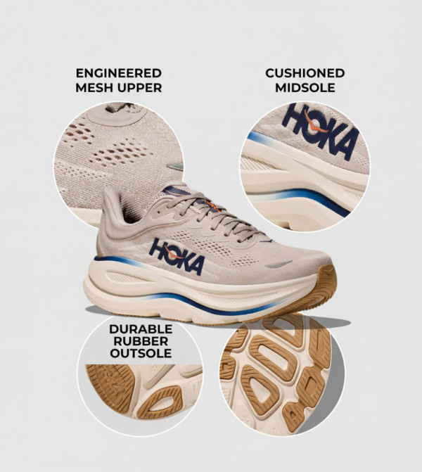 Hoka  Shoes - Taupe Running Shoes