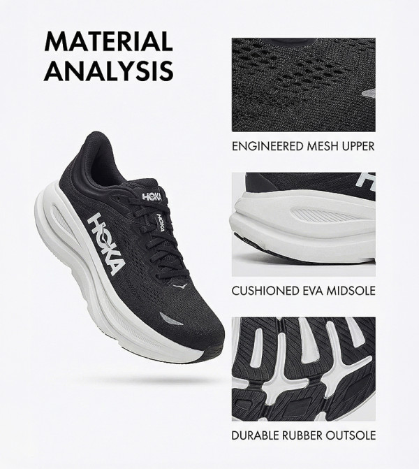 Hoka  Sports Shoes - Black Running Shoes