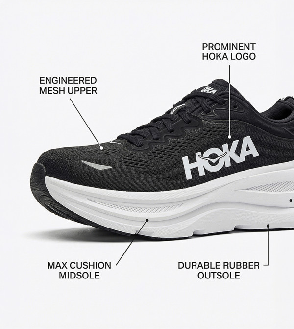 Hoka  Sports Shoes - Black Running Shoes