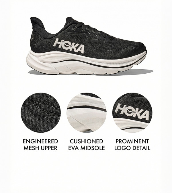 هوكا هوكا - أسود أحذية الجري