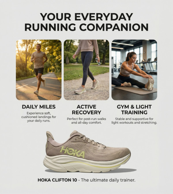Hoka Hoka - Taupe Running Shoes