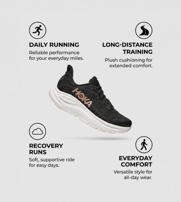 Hoka Hoka - BLACK Running Shoes
