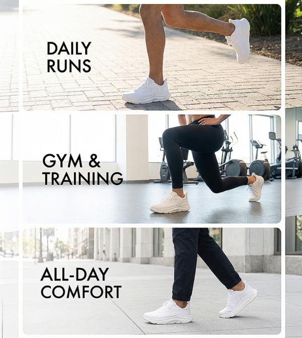 هوكا هوكا - أبيض أحذية الجري