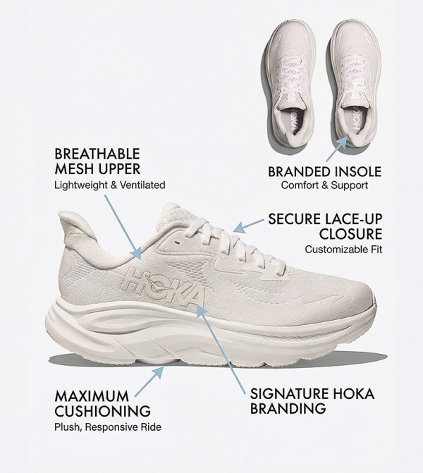 هوكا هوكا - أبيض أحذية الجري