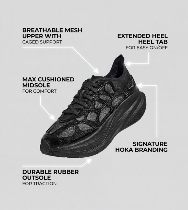 Hoka  - BLACK Low Top