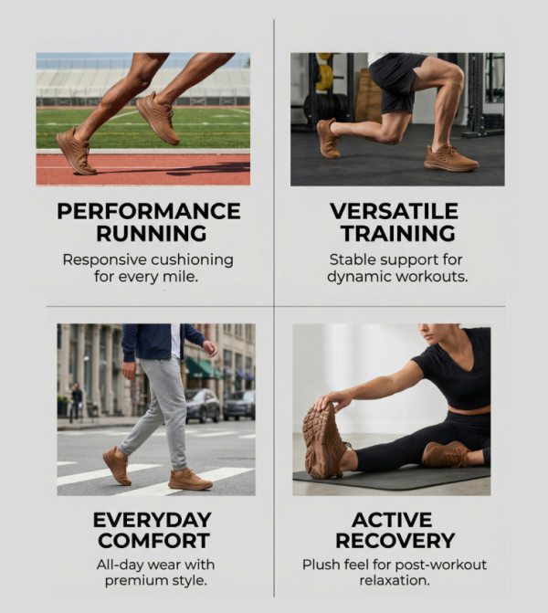 Hoka  - Brown Running Shoes