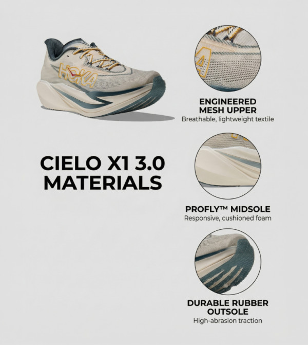 Hoka Hoka - Cream Running Shoes