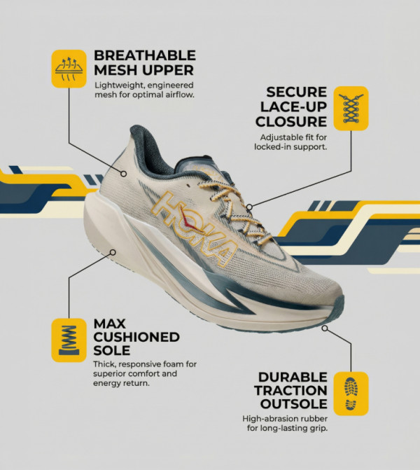 Hoka Hoka - Cream Running Shoes