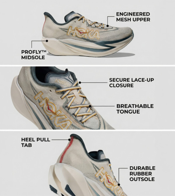 Hoka Hoka - Cream Running Shoes