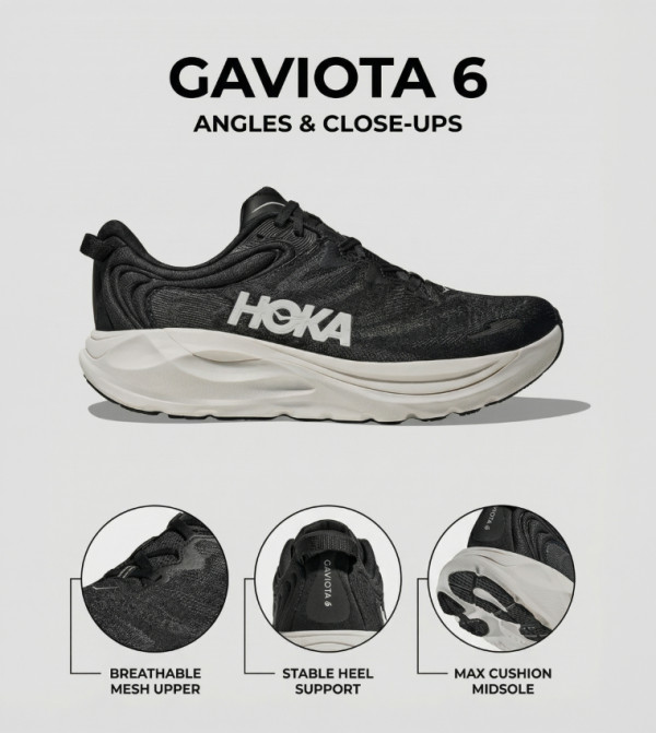Hoka - BLACK Running Shoes