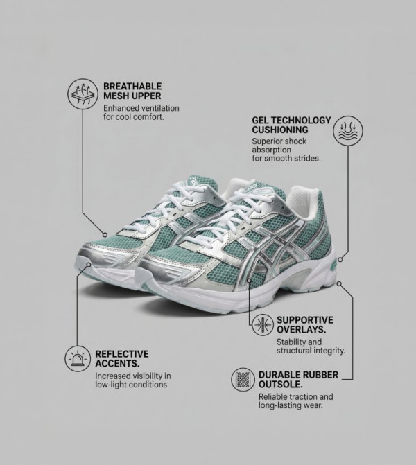 Asics  Shoes - Green Running Shoes