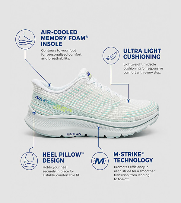 Skechers Skechers - White Running Shoes