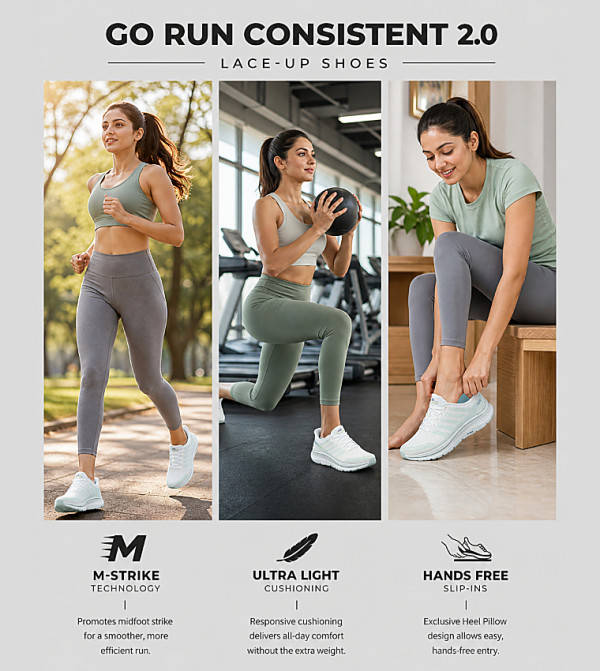 Skechers Skechers - White Running Shoes