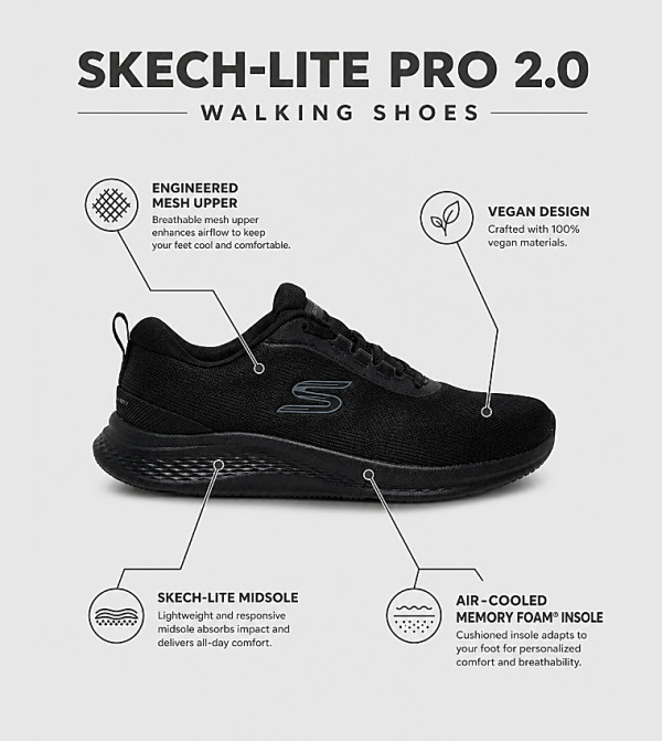 Skechers Skechers - Black Walking Shoes