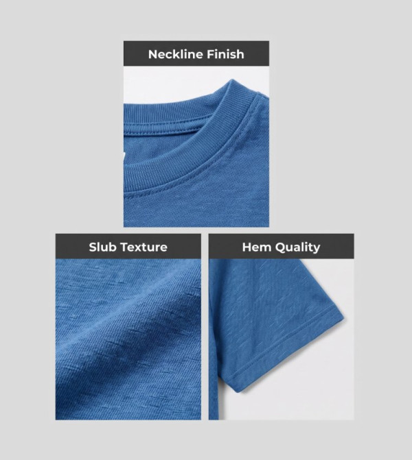 Levi's iftar-ready - Blue Round Neck T-Shirts