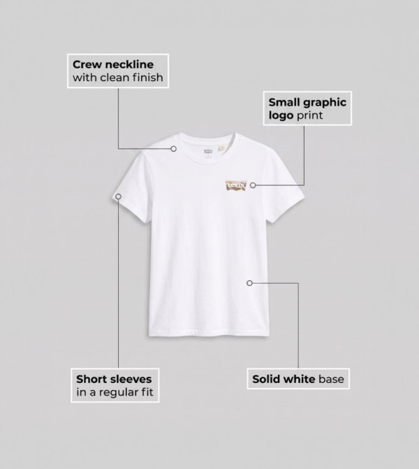 ليفايز  green-story - أبيض  Short Sleeve T-Shirts