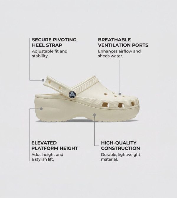 كروكس WomenFashionFootwear - بيج صنادل