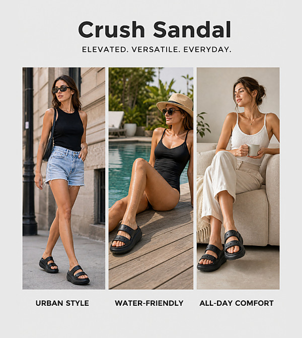 Crocs  Casual Sandals - Black Casual Sandals
