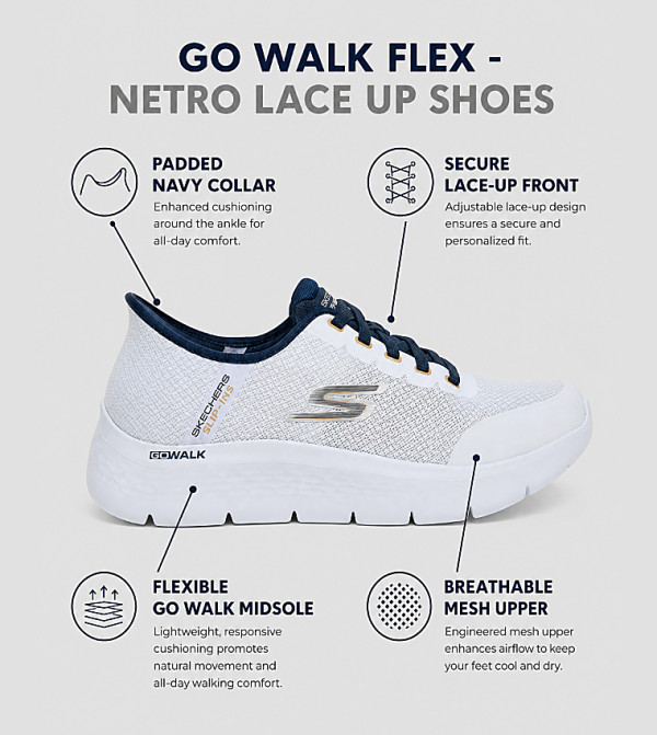 Skechers Skechers - White Walking Shoes