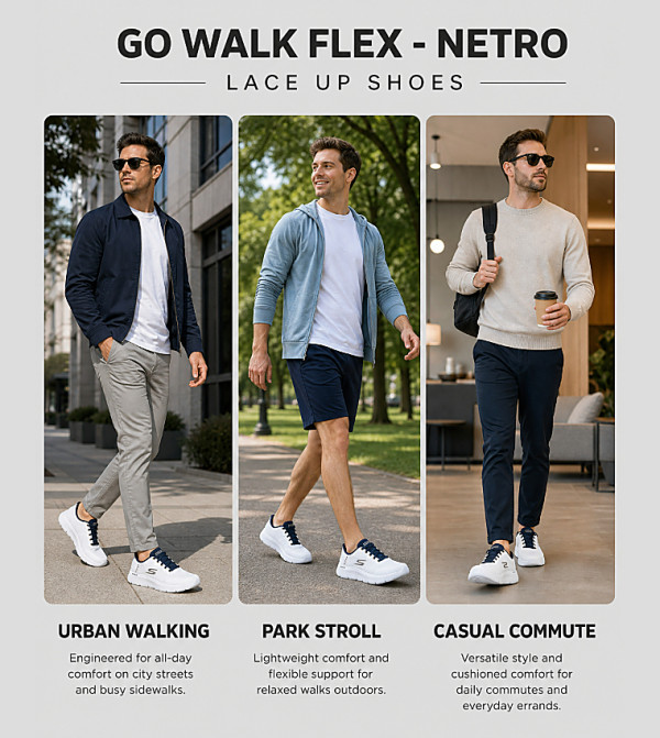 Skechers Skechers - White Walking Shoes