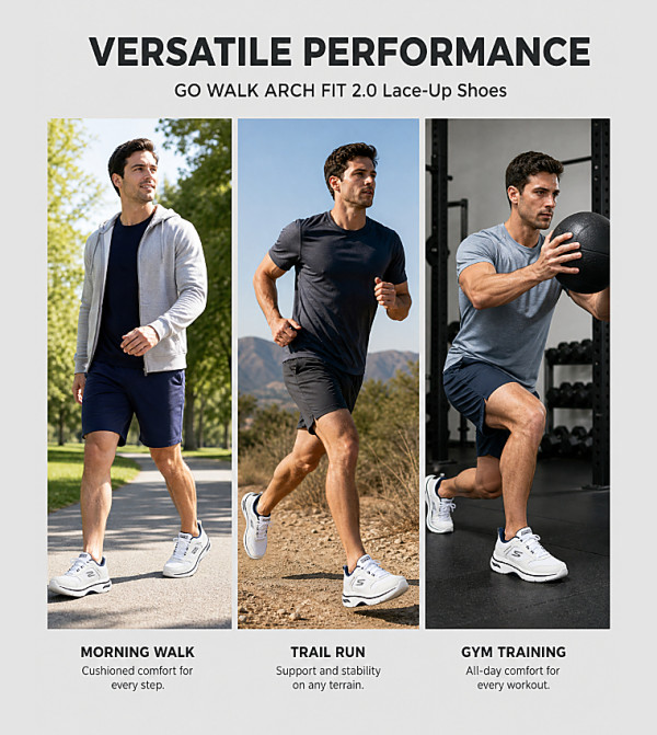 Skechers  athleisure-performance - White Walking Shoes