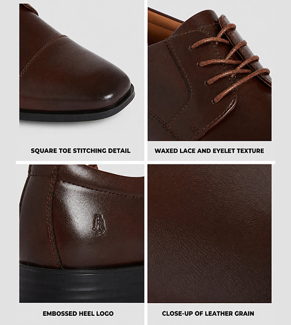 هاش بابيز  أحذية رسمية  - بني  Formal Lace-Up Shoes