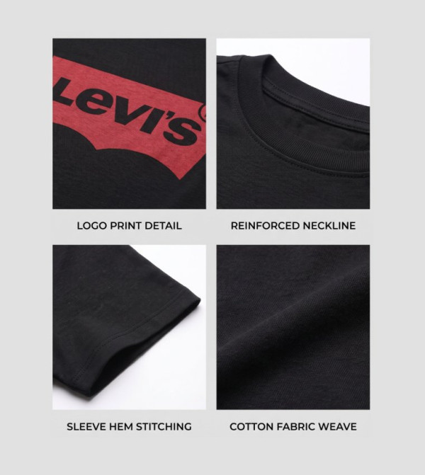 Levi's  Clothing - Black Casual T-Shirts