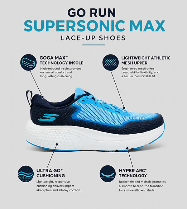 Skechers  Sports Shoes - Blue Running Shoes