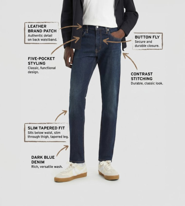 Levi's  Tapered Jeans - Navy Tapered Jeans