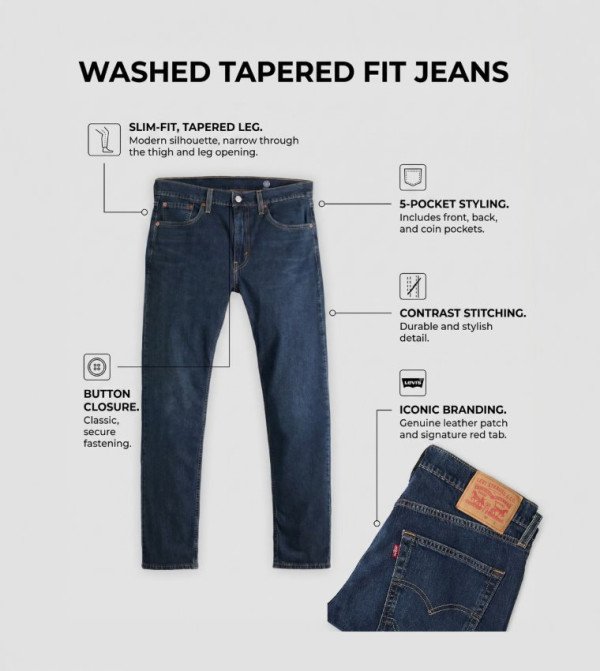 ليفايز ليفايز - أزرق Tapered Jeans