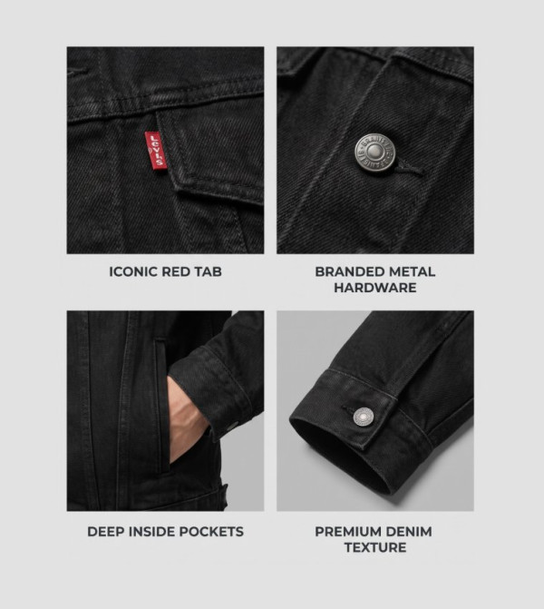Levi's  Jackets & Coats - Black Denim Jackets