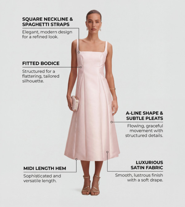 فوريفر نيو  devil-wears-prada - وردي Midi Dresses