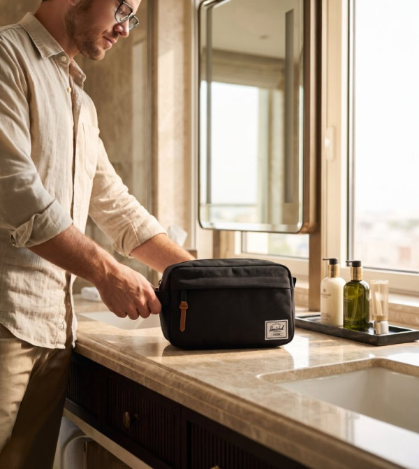 Herschel HERSCHEL - Black Toiletry bags