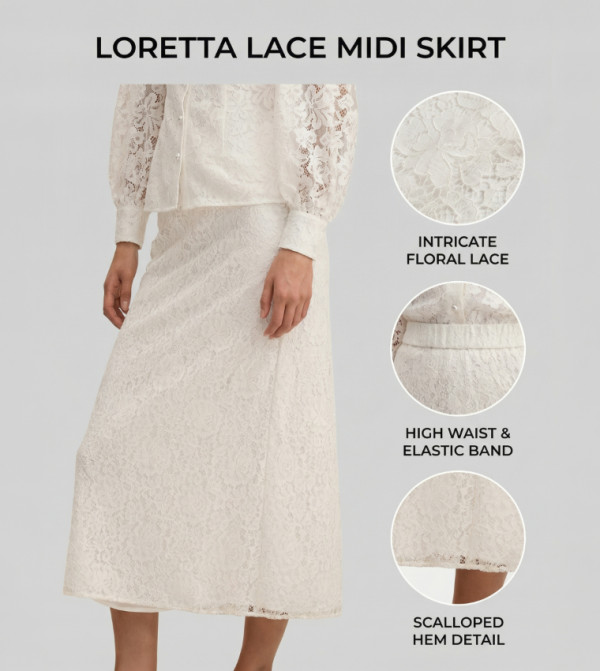 Forever New Forever New - White Midi Skirts