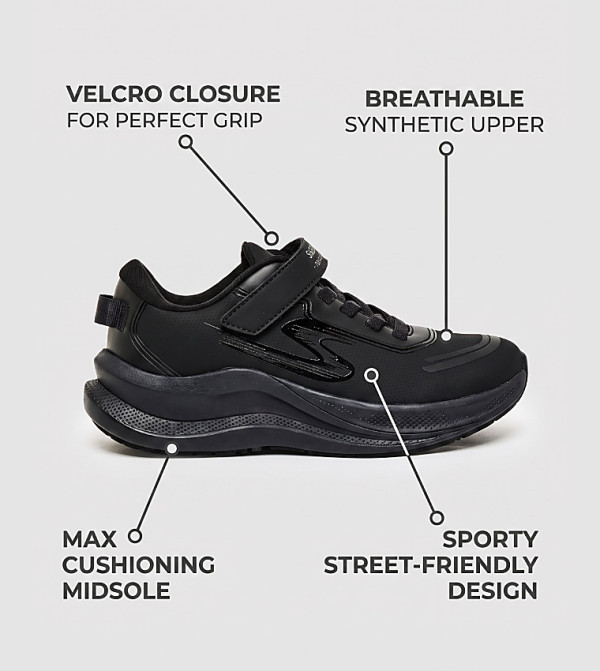 Skechers Back to School - BLACK Low Top
