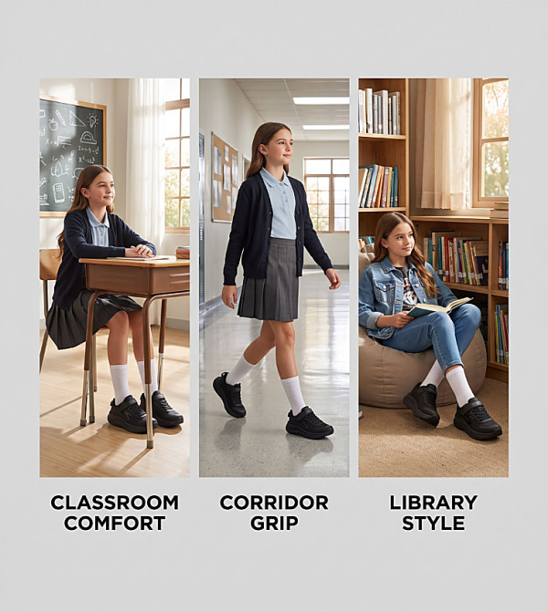 Skechers Back to School - BLACK Low Top